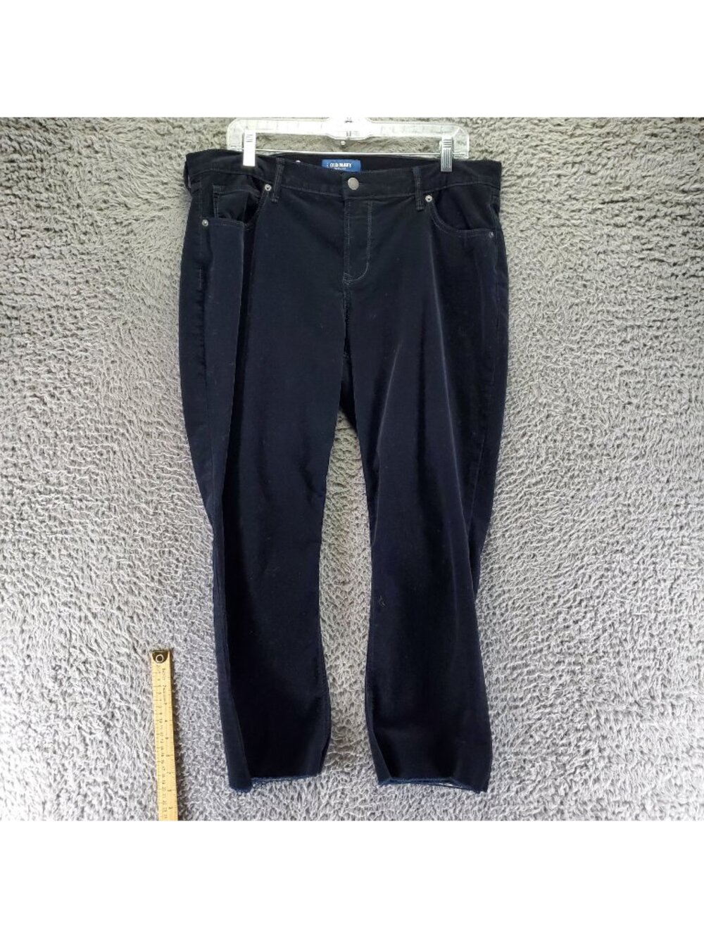 Old Navy Jeans Womens 14 Black Corduroy Stretch Flare
